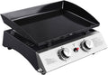 Happy Garden plancha, 5 kW – Noir/Acier Inoxydable | au gaz Mala - 2 brûleurs