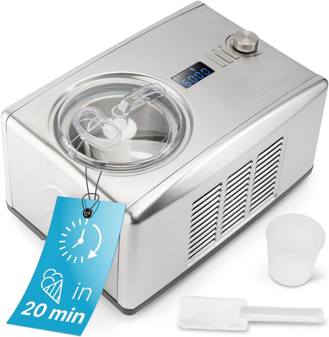sorbetière Profi Cook | Argent, Proficook PC-ICM 1091 N