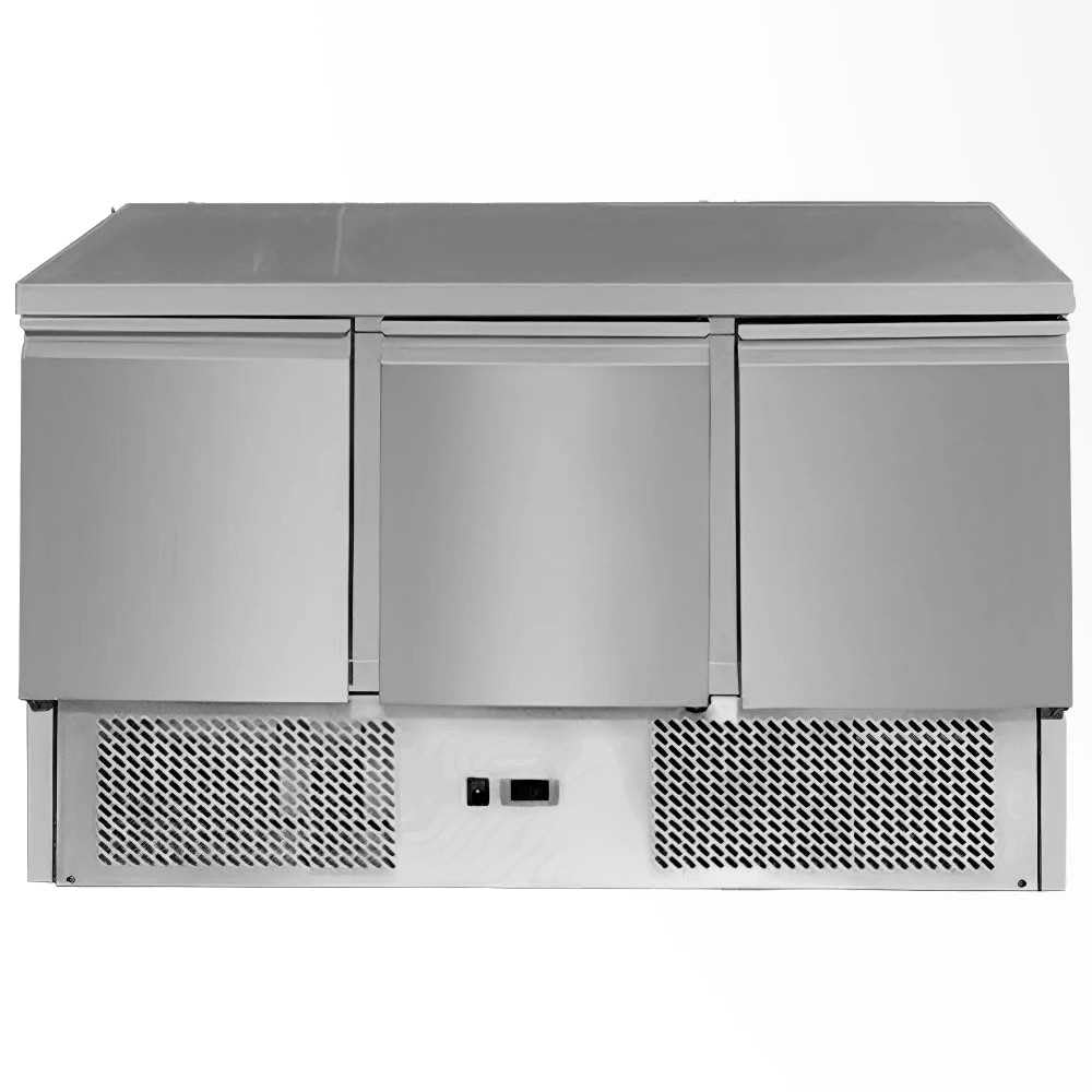 Tables réfrigérées pour denrées alimentaires MBH - MAQUINARIA BAR HOSTELERÍA – 400 W | 230 V / 50 Hz, 260 litres – 700 mm | Argent