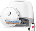 robot aspirateur roborock – Blanc/Gris | Qrevo Curv 2 Flow Aspirateur Robot Laveur Roller avec 20.000 Pa, Nettoyage SpiraFlow en Temps Réel