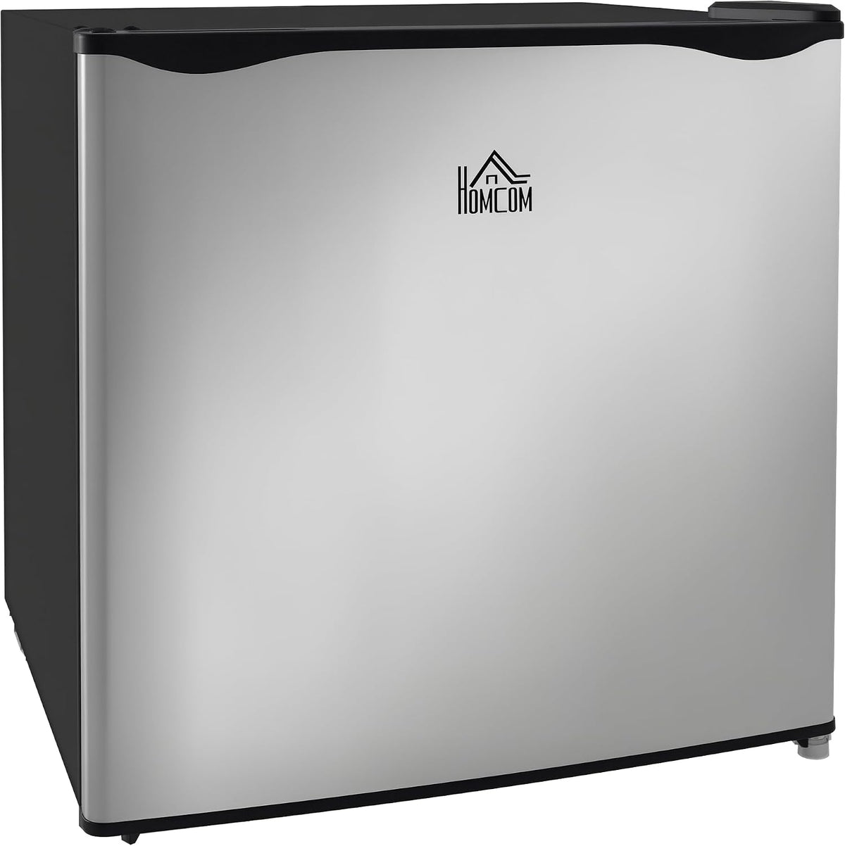 réfrigérateur HOMCOM | frigo, 35 L – 47x44.2x48.8 cm | Noir/Argent, Mini Bar Fridge – Petit silencieux | Installation gratuite