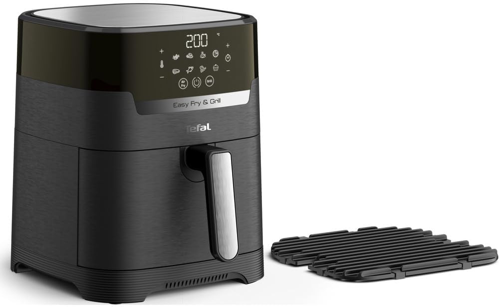 friteuse à air chaud Tefal – air fryer | 4,2 l, Noir – EY5058 Easy Fry & Grill Precision | technologie 2 en 1 ( et grill)