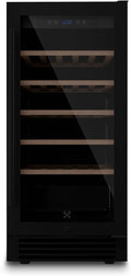 Caves à vin LES PETITS CHAMPS | 82 L, Noir/Marron – Cave à Vin Encastrable Sous Plan 32 Bouteilles CAVCEB32 Black Edition