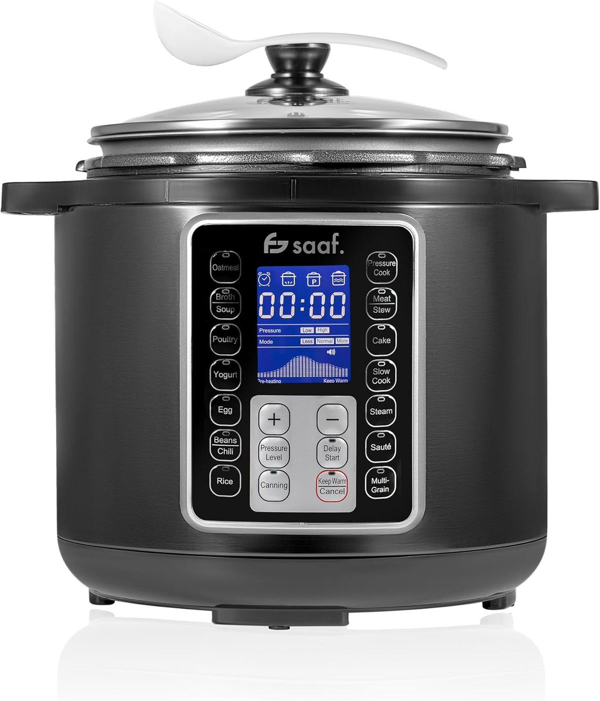 saaf Mijoteuses, 6 L – Noir | Multicuiseur, Set 11 Pièces – 12 Programmes | Slowcooker, Cuiseur à Riz – Vapeur & Cocotte-Minute
