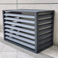 cache climatiseur SUKORI – Gris | Métal Cache Clim Exterieur, Protection Climatiseur En Alliages D'aluminium