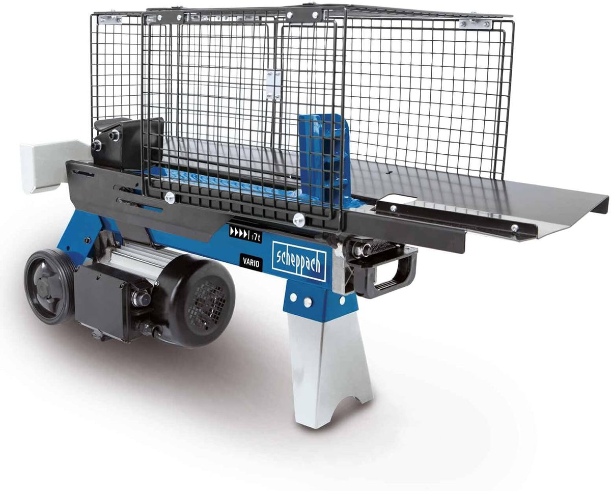 Outillage de jardin motorisé Scheppach | 230 V, 2200 W – 520 mm | Bleu/Noir/Argent, Fendeur de Bois Horizontal HL760 L