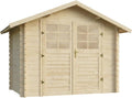 Abris de jardin Habitat et Jardin – 287 x 241 x 218 cm | 6.94 m, 287 x 241 cm – 28 mm | Beige, Abri de Jardin en Bois Beaufort - ²