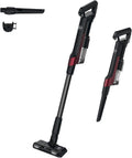 aspirateur balai sans fil Hoover – aspirateur sans fil | Noir/Rouge, HF2 HF201H – Ultraléger & Puissant Turbo Mode | Technologie Ultra Compact x3