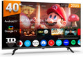 TD Systems téléviseur, 40 Pouces – Noir | Smart TV Full HD, Android 14 GTV – télévision TNT HD | modèle 2025