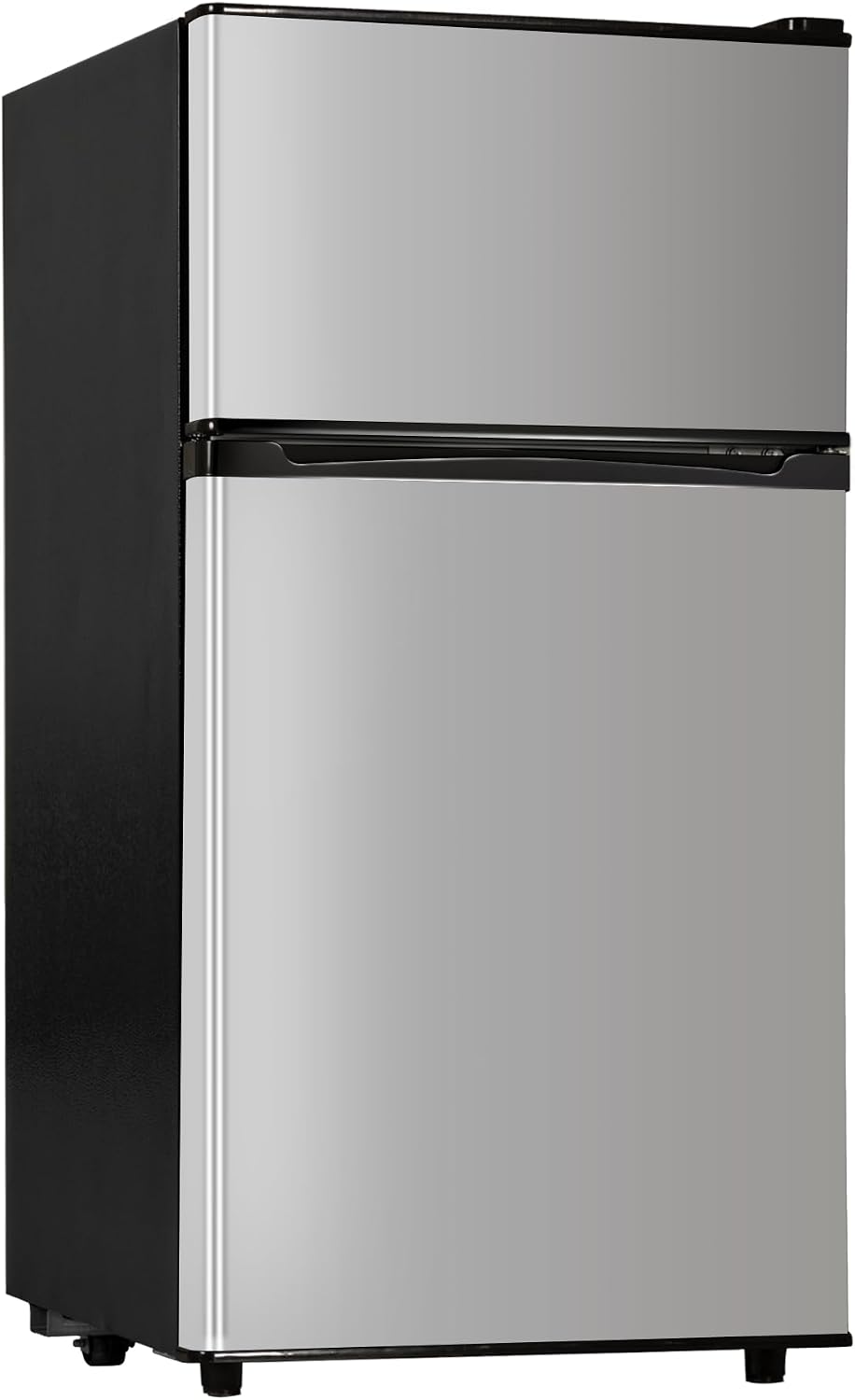 mini réfrigérateur Manastin – frigo | Argent/Noir, congélateur 3 – 55 pieds cubes | 2 portes pour bureau, chambre et chambre