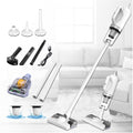 MeLtor aspirateur balai sans fil, aspirateur sans fil – Blanc/Noir | Aspirateur Balai Laveur sans Fil 5 en 1 Compact - Léger, 35Min Autonomie