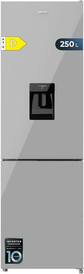 réfrigérateur Cecotec – frigo | 250 L, Gris – Combi Bolero CoolMarket 250 WD Grey Glass D. Capacité | compresseur Inverter Plus