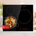 table de cuisson Klarstein – 5800 W | Noir, Plaque de Cuisson Électrique à Induction – Encastrable à 3 Feux avec Contrôle Tactile