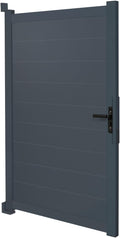 Abris de jardin IDMarket | 100x160 cm, Gris Anthracite – Portillon en aluminium