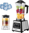 SOKANY blender, 999 M – 6000 W | 2,5 l, Noir/Argent – SK- élangeur vertical 2 en 1 | fonction de broyage de glace