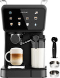 Cecotec machine à café, 1350 W – 1,5 L | 500 ml, Noir – Cafetières Express Semi-automatiques Power Espresso Touch ColdBrew Latte