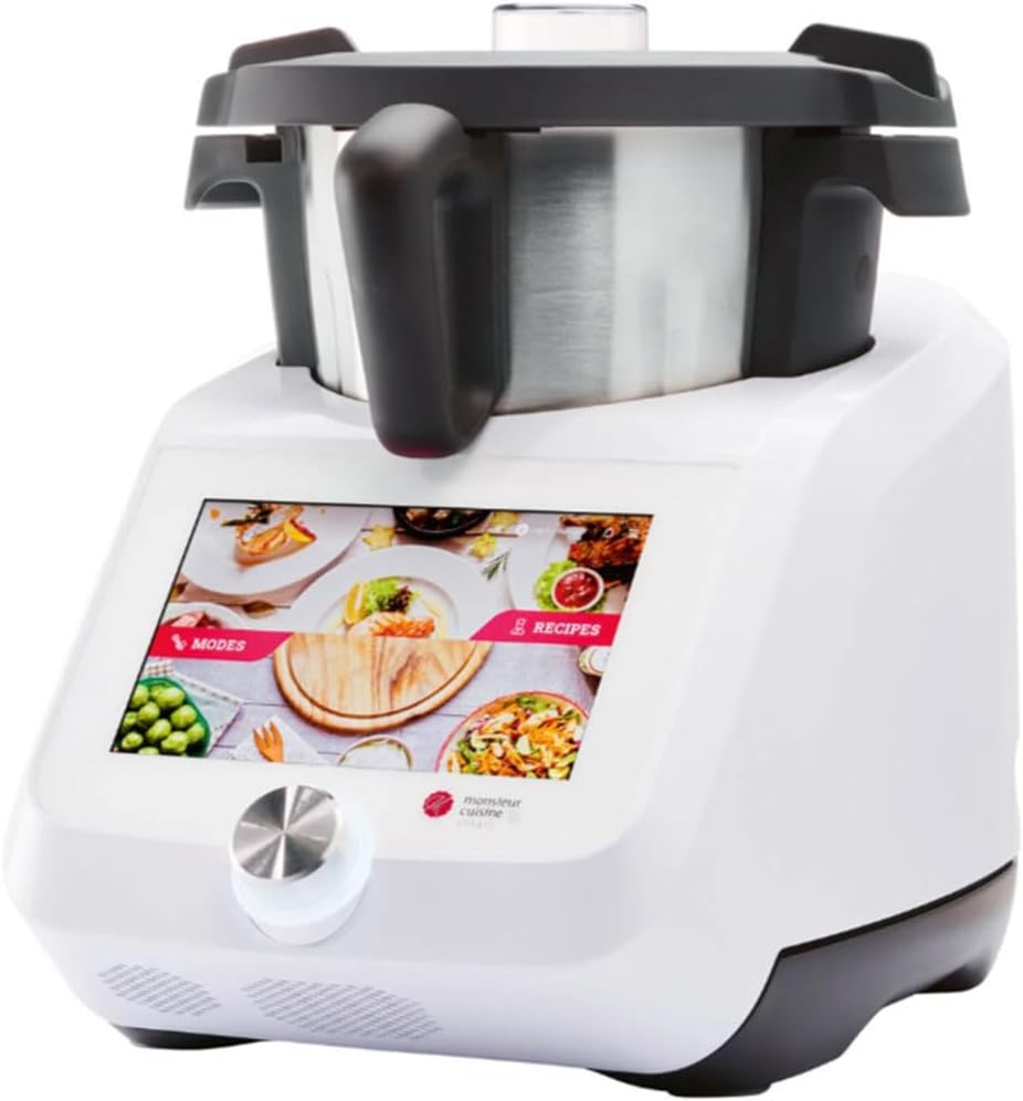 FITNMORE robot de cuisine, 1200 W – 8 pouces | Blanc/Noir, Silvercrest mixeur Monsieur Cuisine Smart « SKMS 1200 A1 »