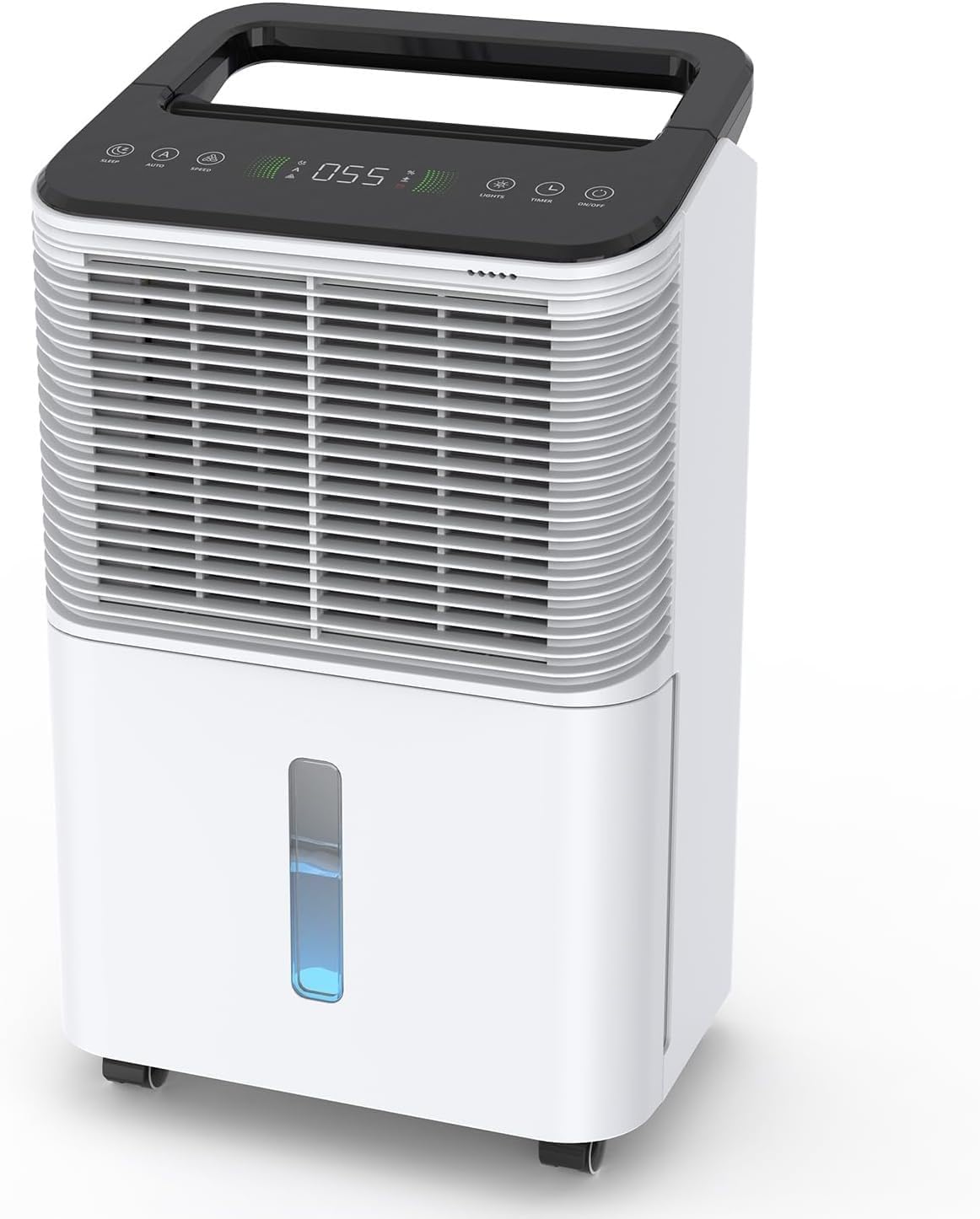 CONOPUPlus déshumidificateur, 16 L – Blanc/Noir | Deshumidificateur d air /jour, Chambre Ultra-silencieux – Contrôle Central Intelligent