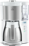 machine à café Melitta | cafetière, 1X4 – 1080 W | Blanc/Acier Brossé, 1.25 liters