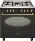 Cuisinières GLEM | 98l, Noir – Piano De Cuisson Mixte 5 Feux _sort_key_string - GU850CER