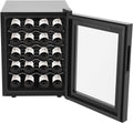 Fermoirper réfrigérateur, frigo – 50,2 x 40 x 53 cm | 48 l/10,56 l, 55 W – 220 V ~ | 50 Hz, 39 dB – PVC | tôle laminée à froid, verre trempé – noir