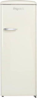 FrigeluX réfrigérateur, frigo – 218 L | rouge, crème et noir – Armoire Retro Vintage Crème RF218RCA++